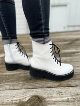 Load image into Gallery viewer, White Combat Boot
