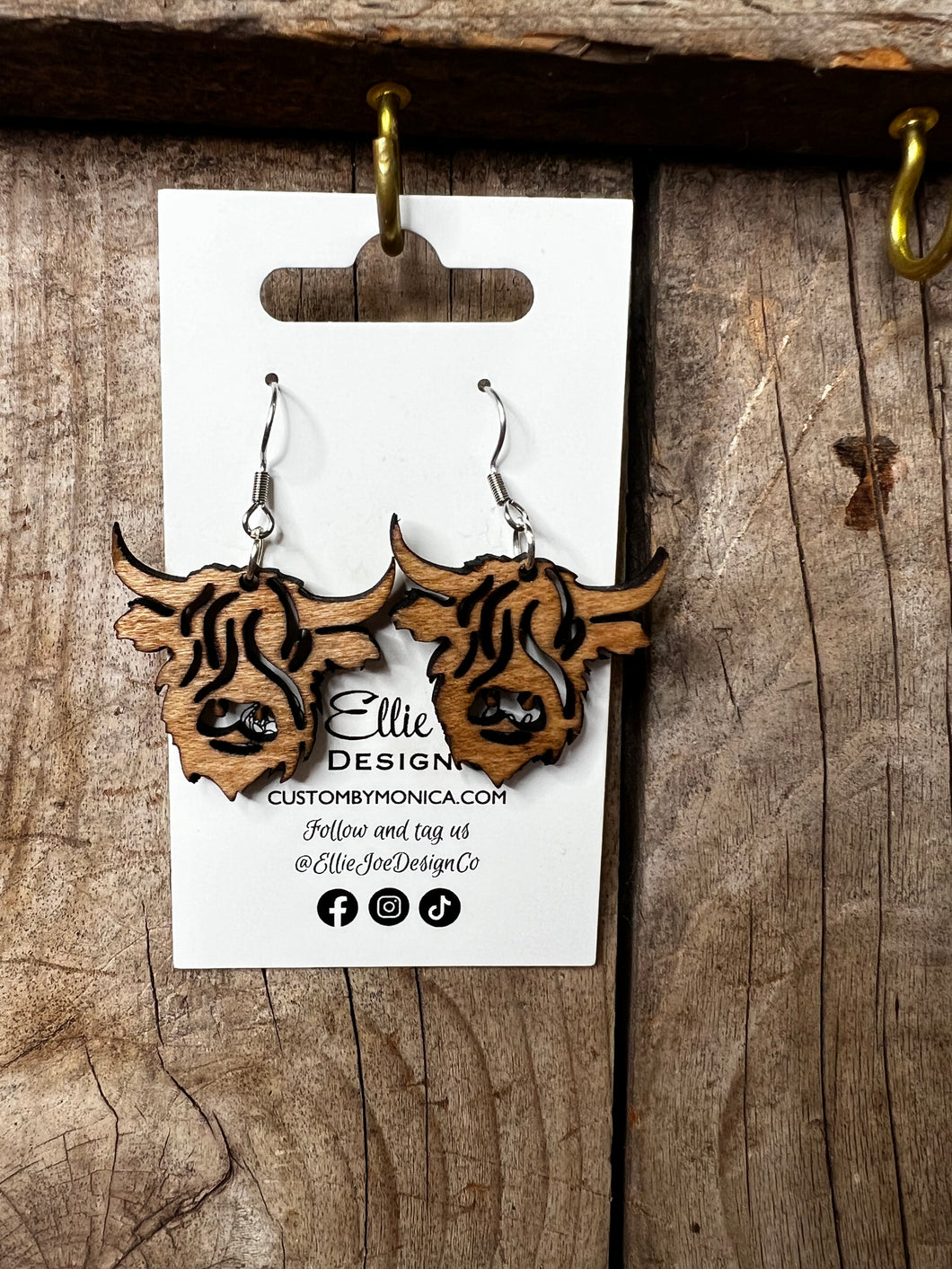 Highland Cow Earrings