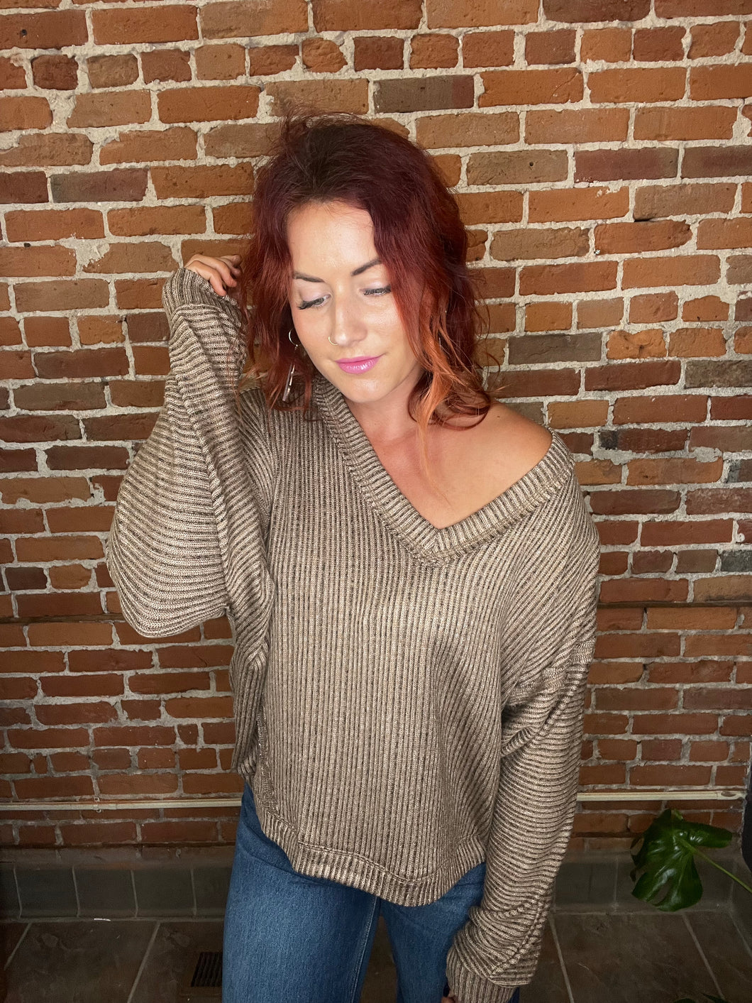 Drop Shoulder Sweater