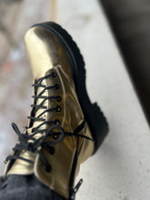 Load image into Gallery viewer, Gold Combat Boot
