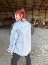 Load image into Gallery viewer, Painted Denim Shacket
