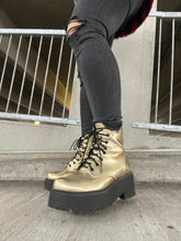 Load image into Gallery viewer, Gold Combat Boot
