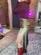 Load image into Gallery viewer, Sequin Fringe Skirt
