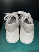 Load image into Gallery viewer, White Rhinestone Sneakers
