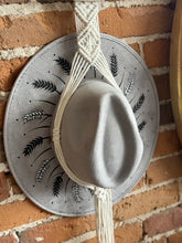 Load image into Gallery viewer, Feather Reed Hat Gray
