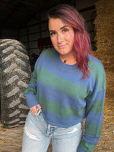 Load image into Gallery viewer, Striped Crop Sweater
