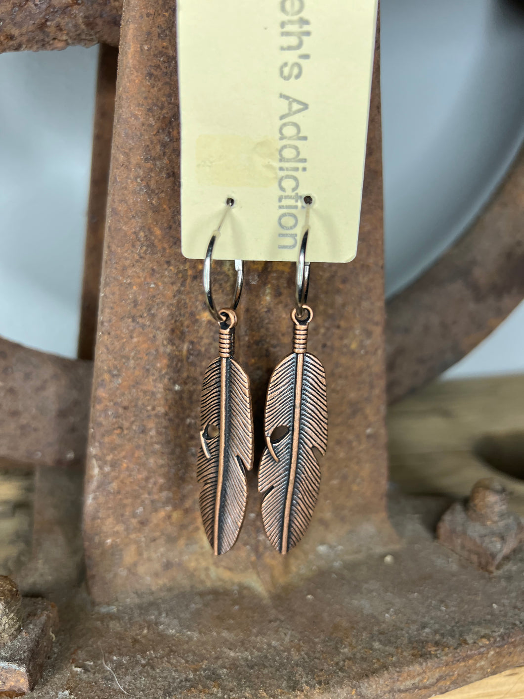 Bronze Feathers Earrings