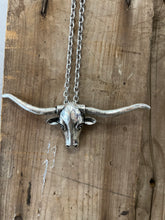 Load image into Gallery viewer, Longhorn Pendant Steer Necklace
