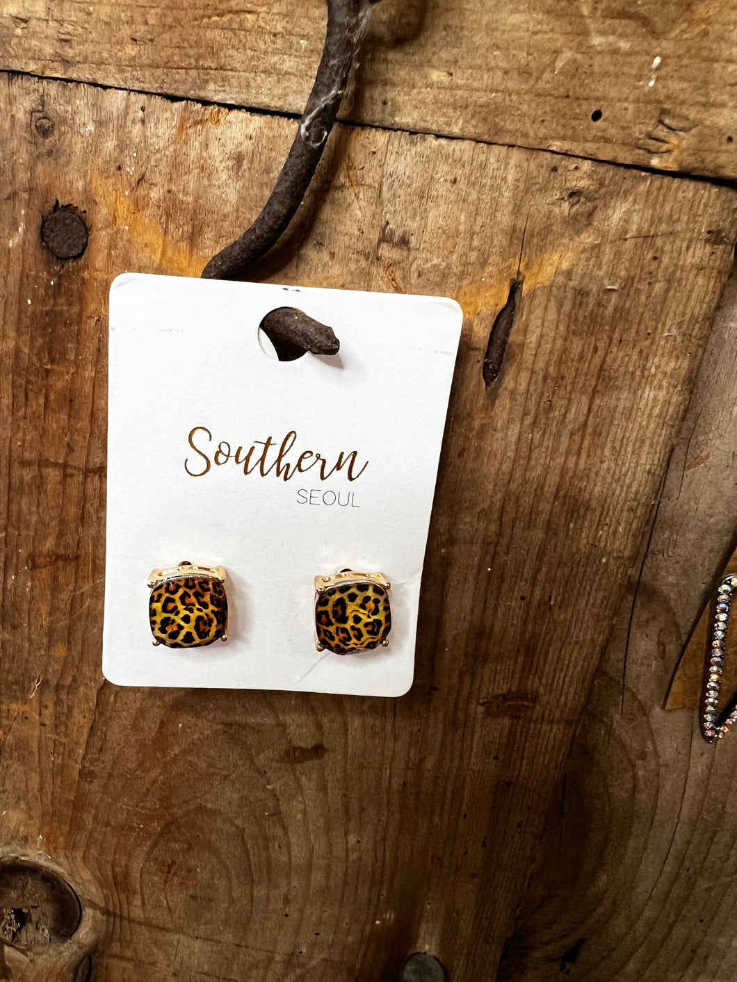 Animal Print Studs